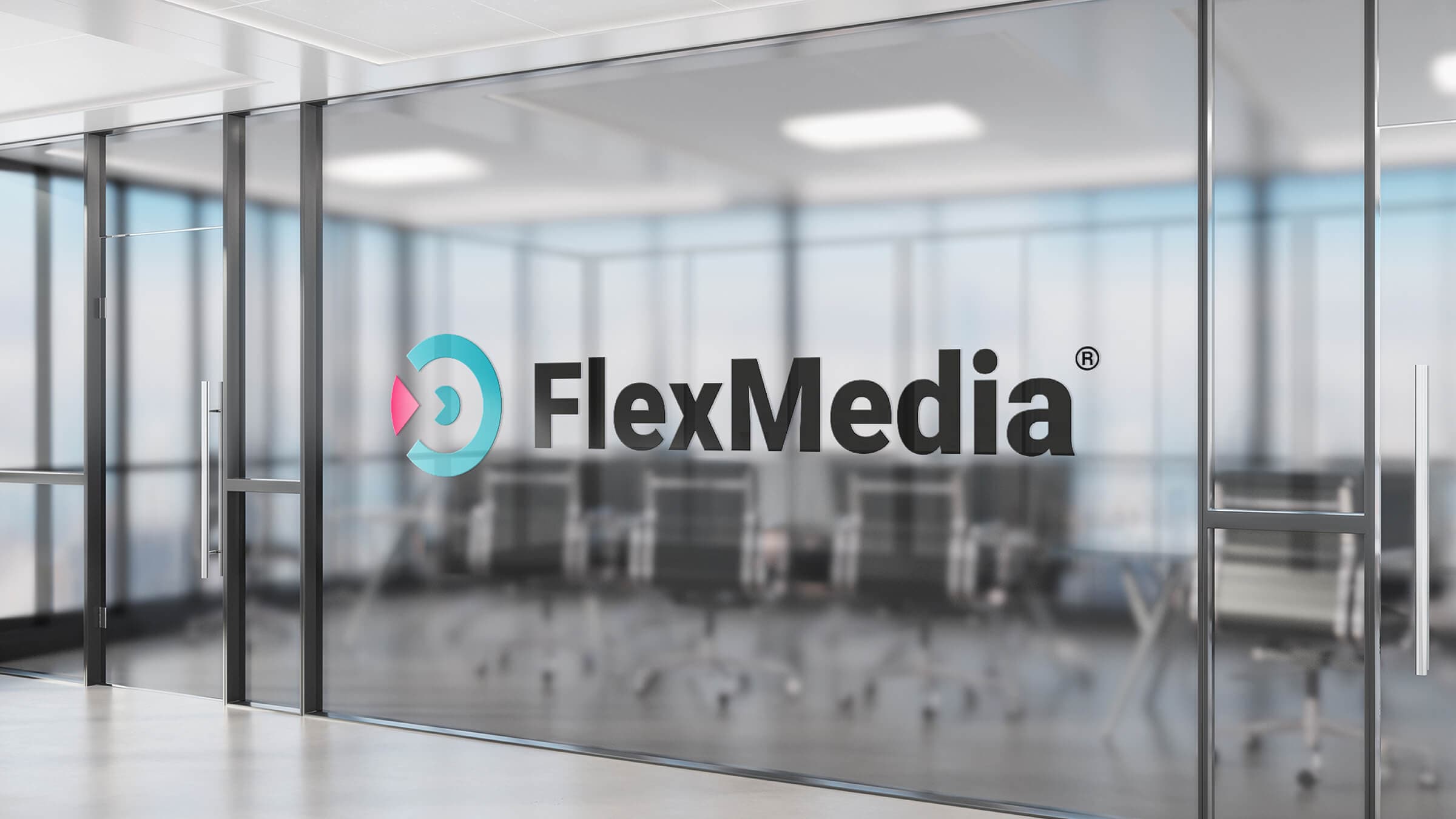 FlexMedia office mockup