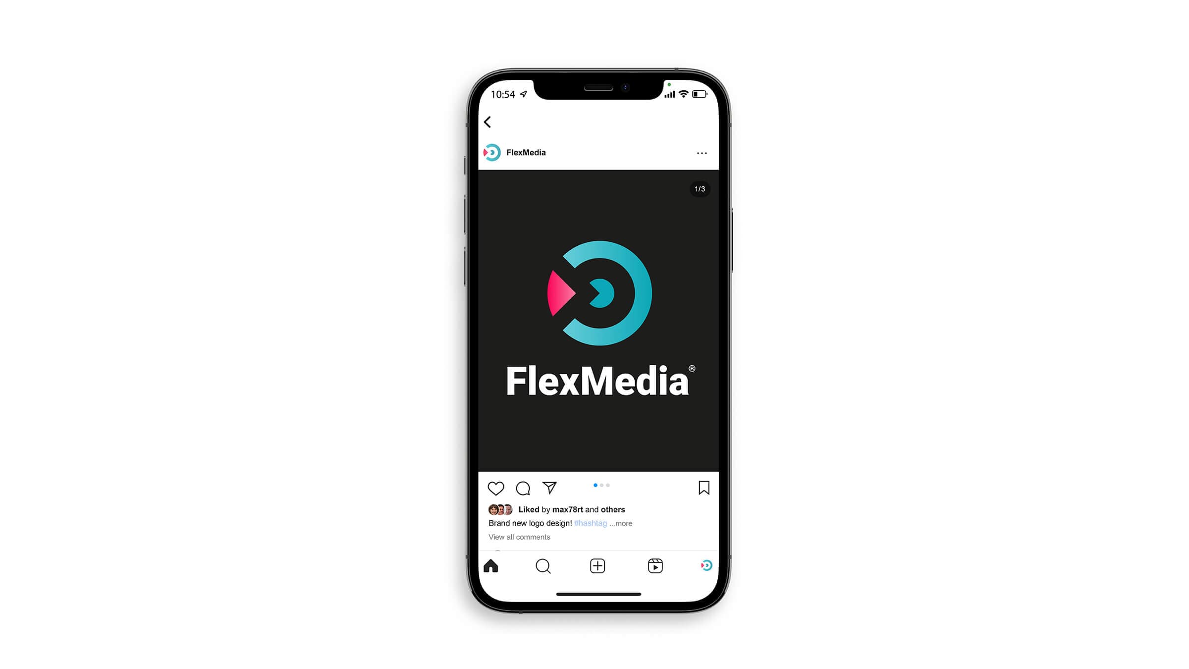 FlexMedia social media mockup