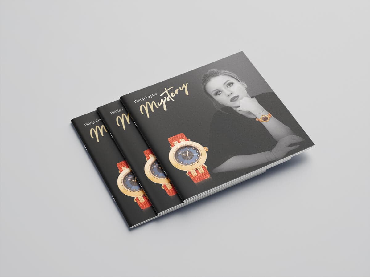 Philip Zepter Mystery brochure mockup