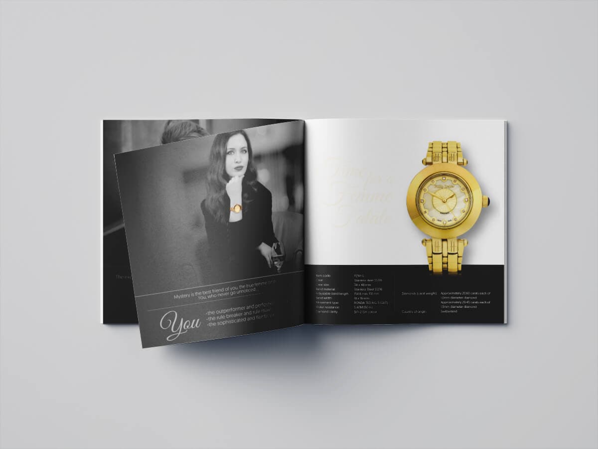 Philip Zepter Mystery brochure mockup