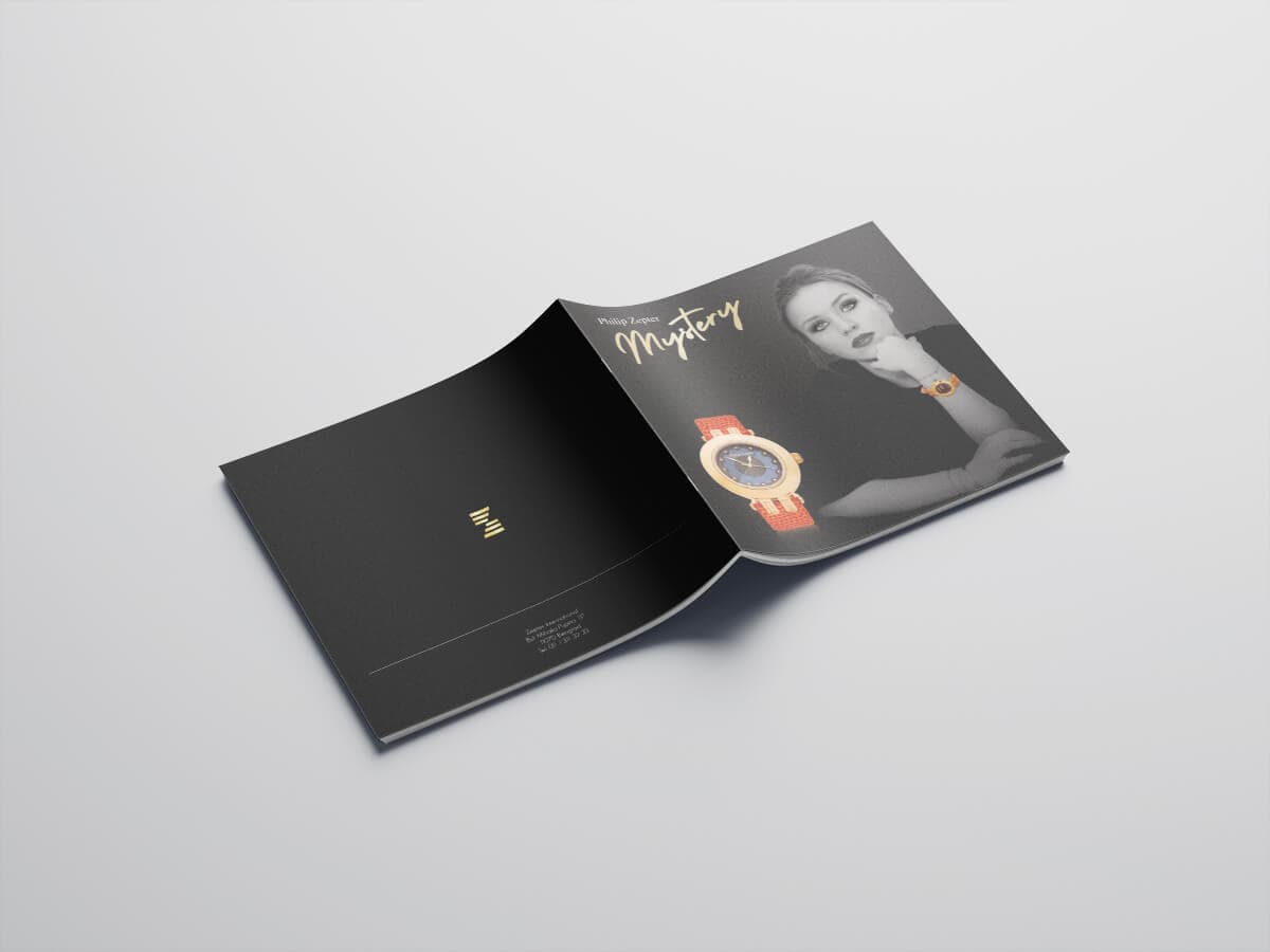 Philip Zepter Mystery brochure mockup