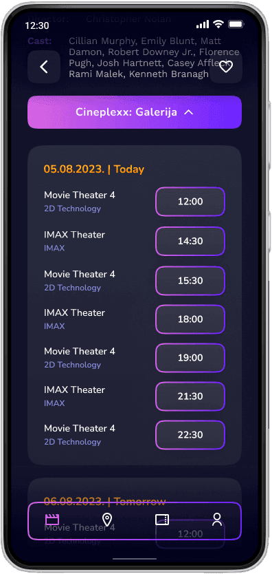 Userflow mockup screen 4