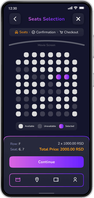 Userflow mockup screen 5