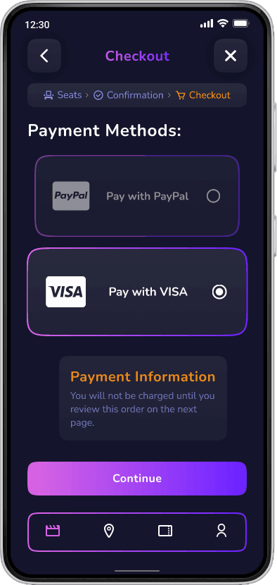 Userflow mockup screen 7
