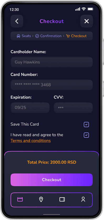 Userflow mockup screen 8